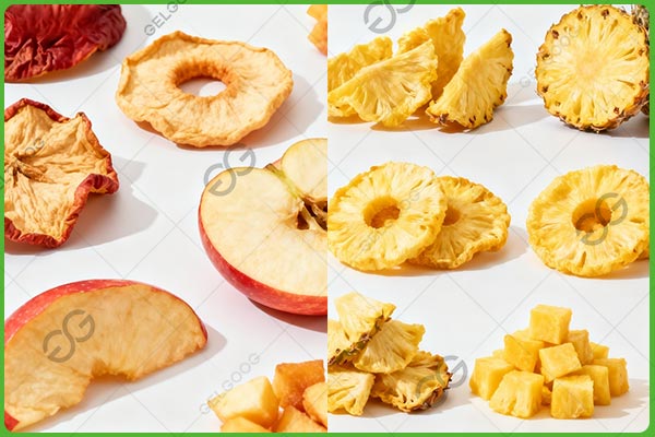 fruta frita al vacío