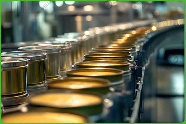 lini produksi mangga kalengan