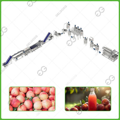 Peach juice production line